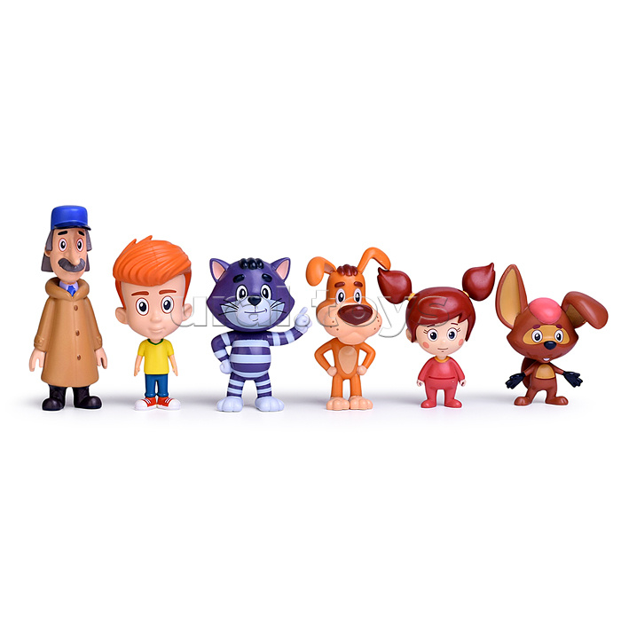 Набор из 6 фигурок "Простоквашино" в коробке с окном