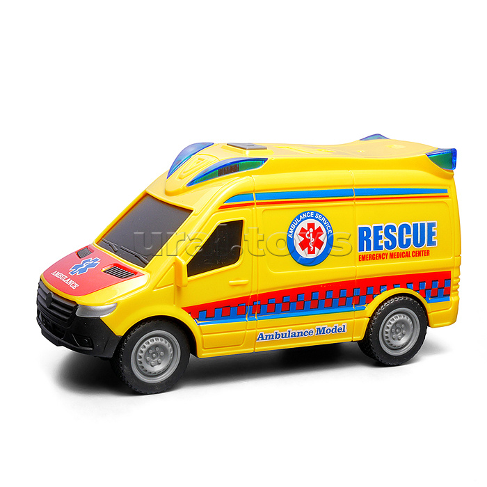 Машина "Спасательная служба" 1:20 (свет, звук) в коробке (в ассортименте)
