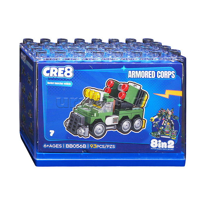 Конструктор "Боевой робот" 8 в 1 в коробке