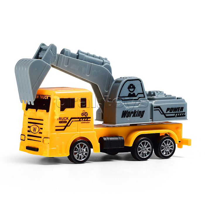 Машина "Трактор с эскаватором" под колпаком