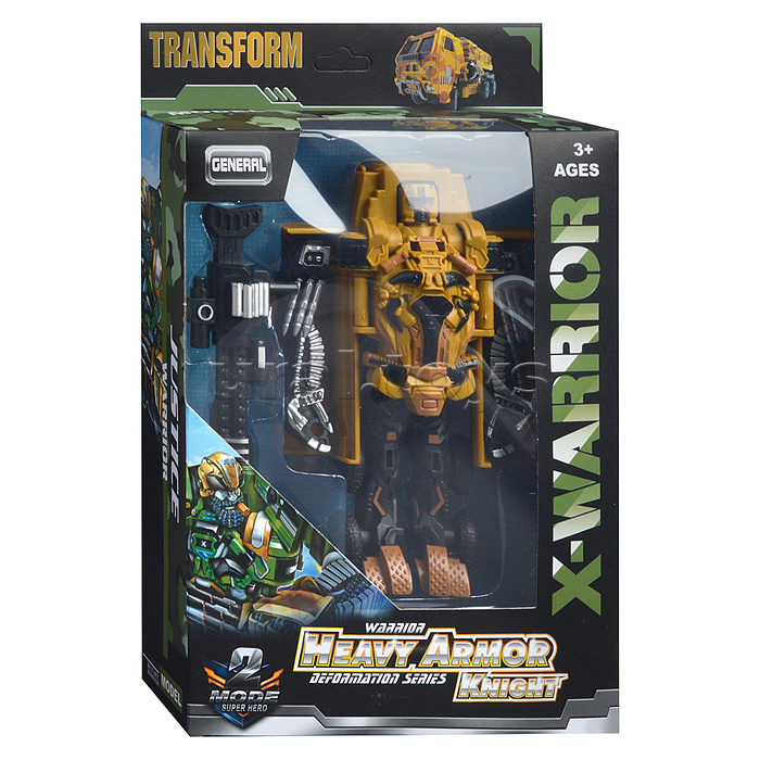 Робот трансформирующийся в военную машину, в коробке