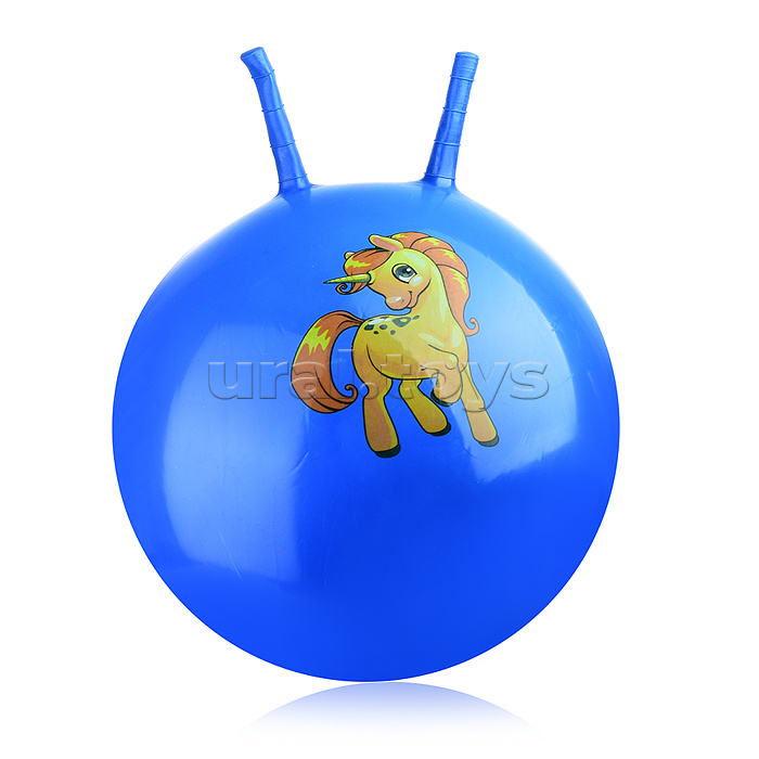 Мяч с рожками 45см "Единорожка" (цвет в ассортименте)