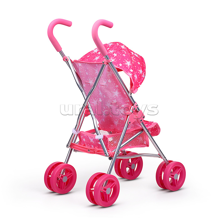 Коляска для кукол, металлическая, прогулочная, складная