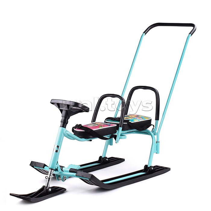 Игрушка Снегокат детский 505 "TWINS BABY PUSH" для двоих (Черепашки)