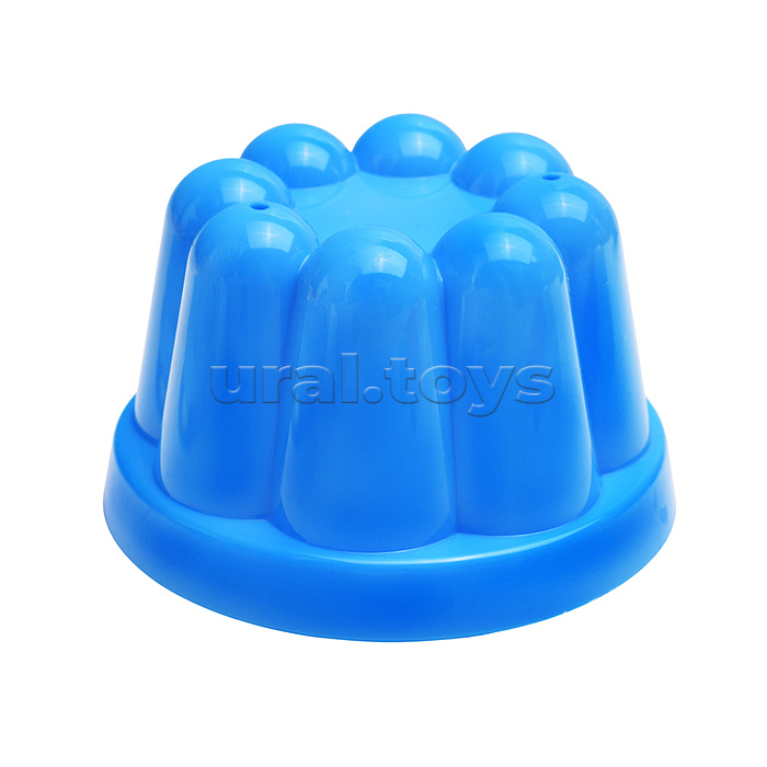 Набор №228: ведро малое с наклейкой, ситечко-цветок, совок №2, грабельки №2, 2 формочки, лейка малая