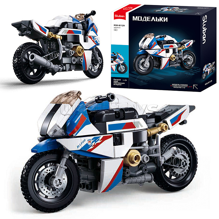 Конструктор "Спортивный мотоцикл  S1000MS" (242 дет.) в коробке