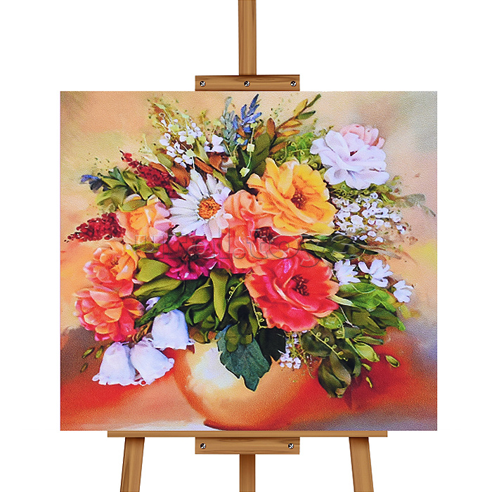 Мозаика алмазная "Букет цветов в вазе" 20*20 см.