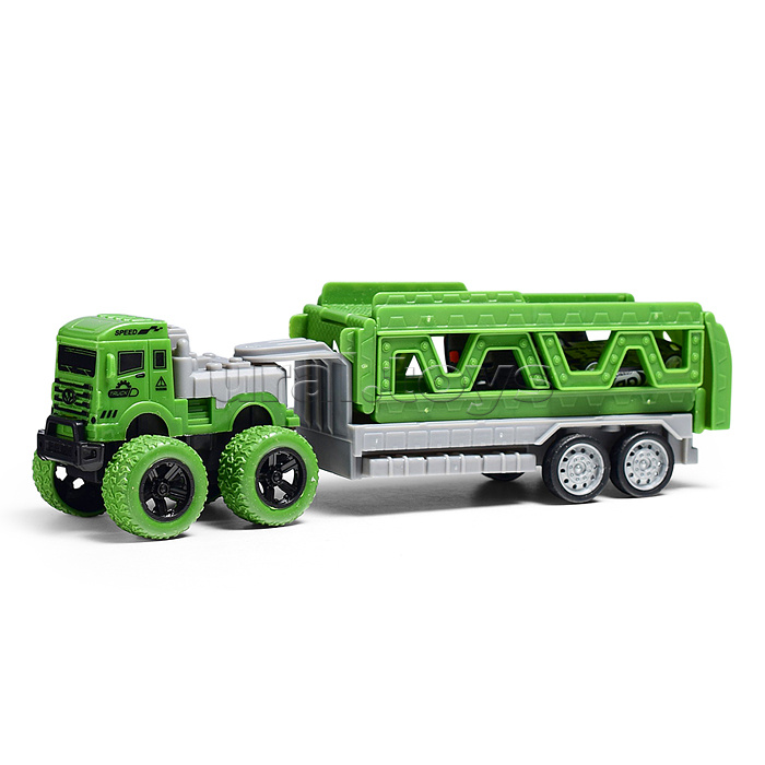 Машина "Перевозчик" ( цвет зеленый)  в пакете