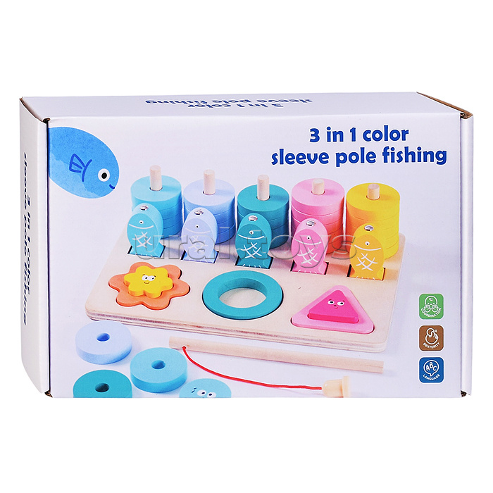 Игра развивающая "Веселая рыбалка" 3 в 1