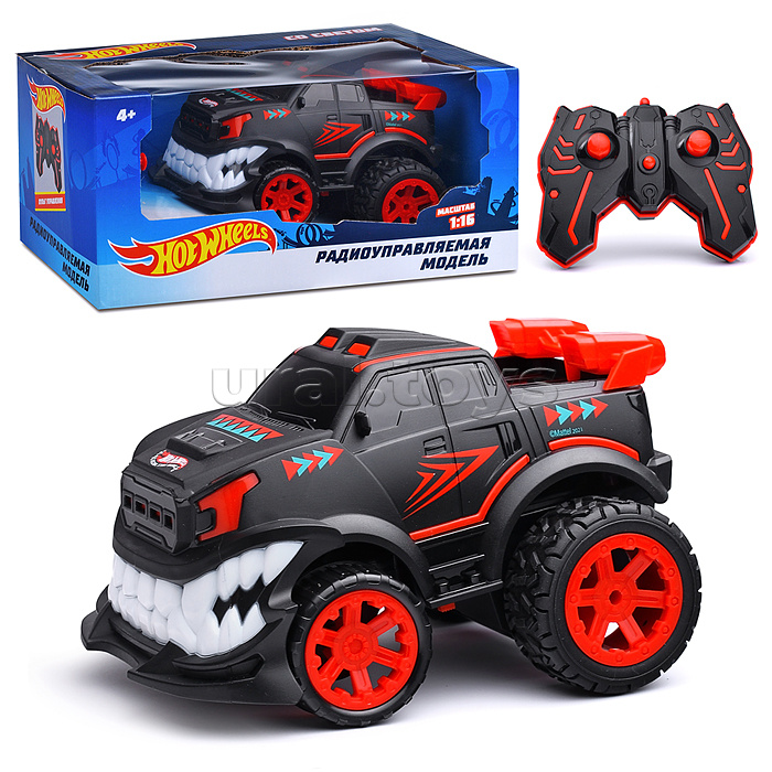 Внедорожник на р/у Hot Wheels свет, движение вперед/назад/влево/вправо, АКБ