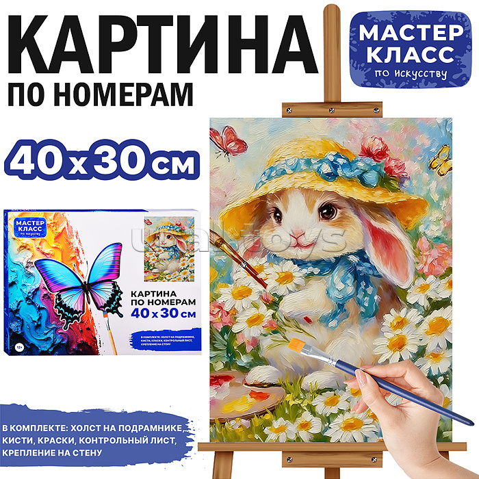 Картина по номерам MKR4030-158 "Художница" 40х30 см.