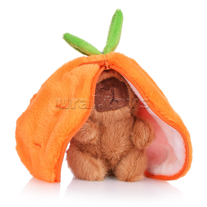 Мягкая игрушка "Капибара в сумочке" 12 см