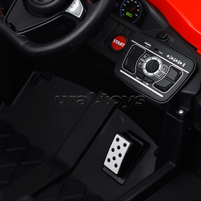 Электромобиль 12V4.5A с двойным приводом, красный