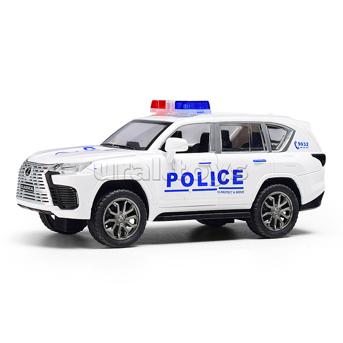 Машина "Полицейский джип" (свет, звук) в коробке