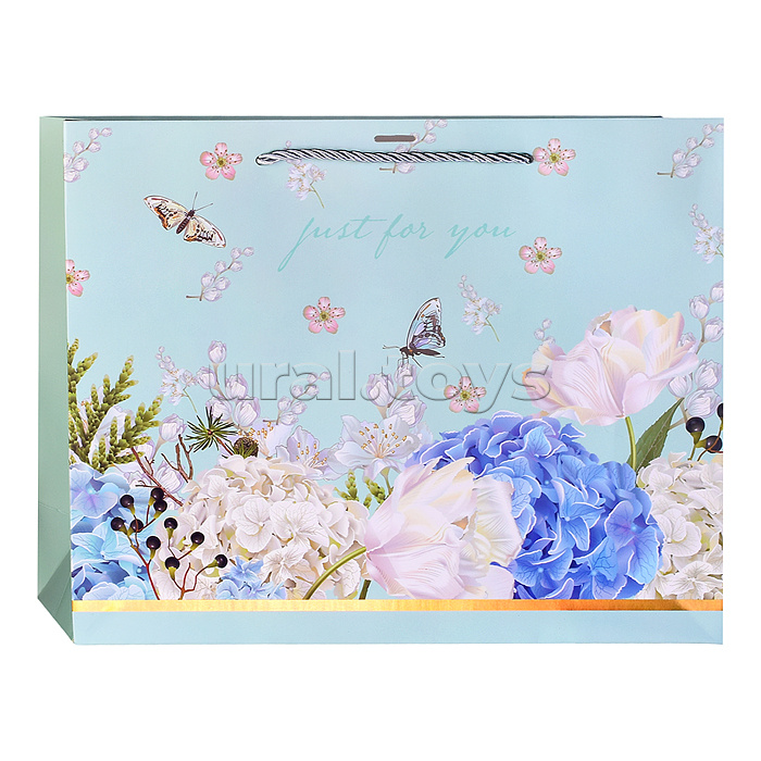 Пакет подарочный "Просто подарок" 32*26*11см.