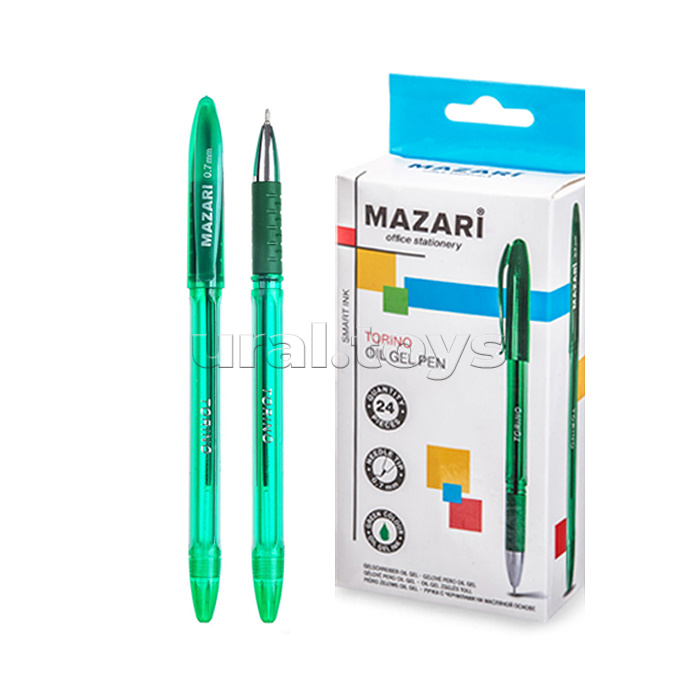 Ручка шариковая Torino, зеленая, серия Smart Ink, чернила на масляной основе
