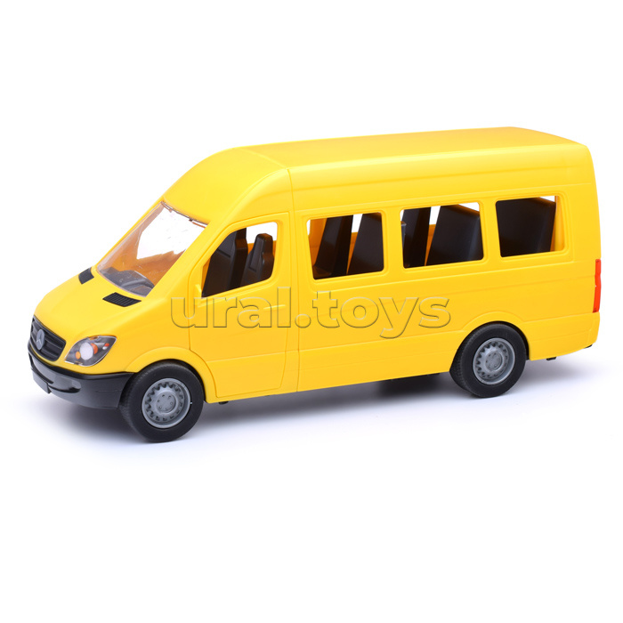 Автомобиль «Mercedes-Benz Sprinter» пасажирский (жёлтый) на планшетке