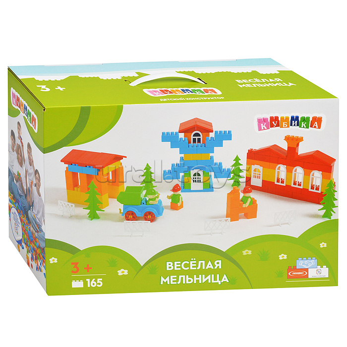 Игрушка-конструктор детский, набор "Веселая мельница" 165 детали Игрушка-конструктор детский, набор "Веселая мельница" 165 детали