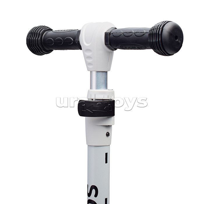 Самокат 3-х кол., PU, цвет белый