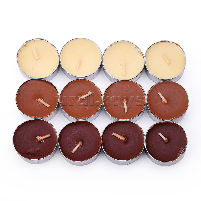 Набор арома свечей (В ассортименте: ваниль/клубника/апельсин/роза/лимон/яблоко/черника/лаванда (12шт.)