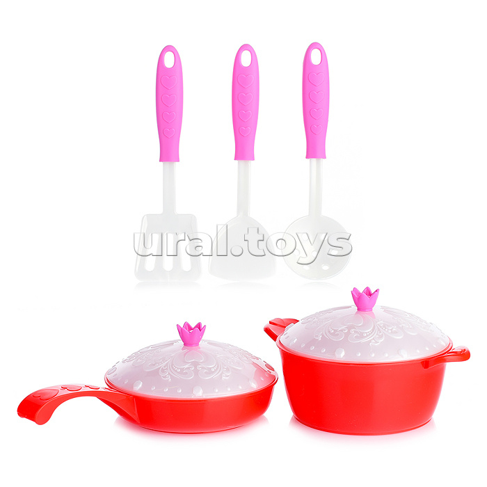 Набор посуды Кухонный сервис "Волшебная Хозяюшка" (7 предметов) в сетке