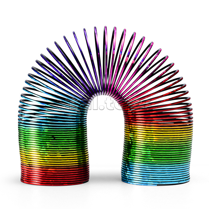 Игрушка-пружинка "Радужный цвет"