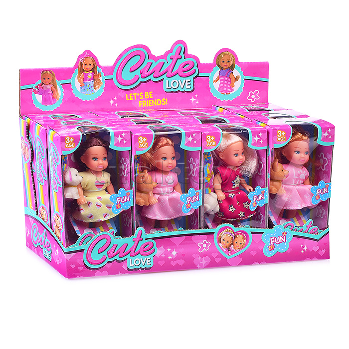 Кукла "Лиза" с щенком, в ассортименте, в коробке