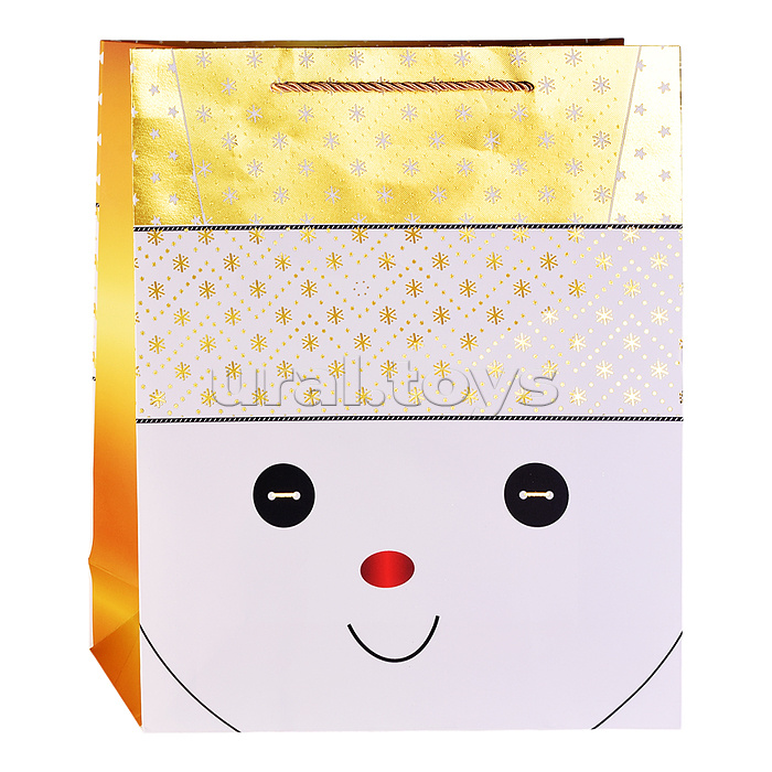 Пакет подарочный "Снеговичок" 26*32*10 см.