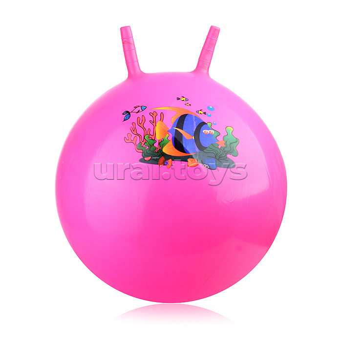 Мяч с рожками 55см "Приключения" (цвет в ассортименте)
