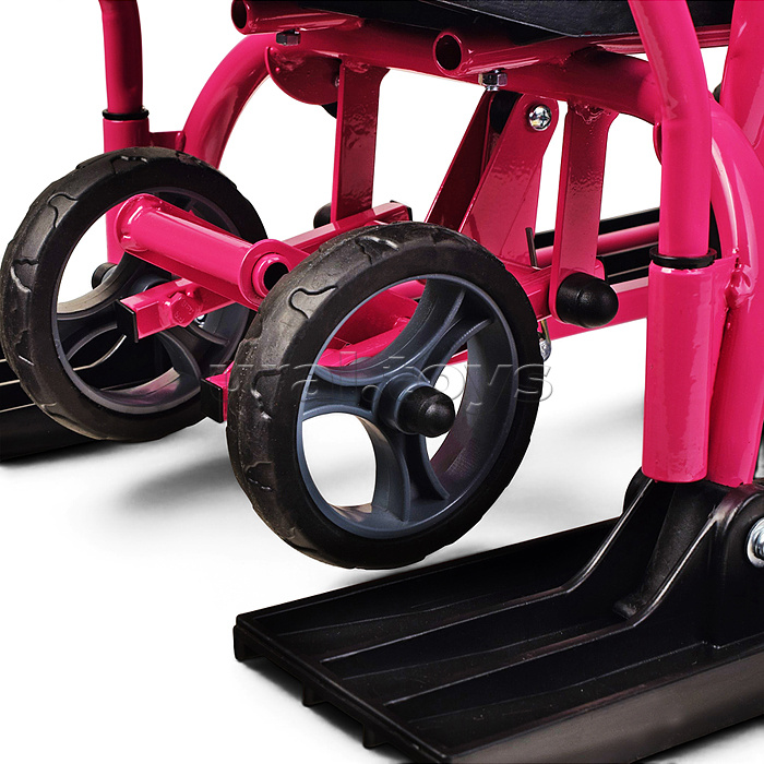Игрушка Снегокат детский 109 "Wheel" c П-образным толкателем и колесной базой (Котенок)