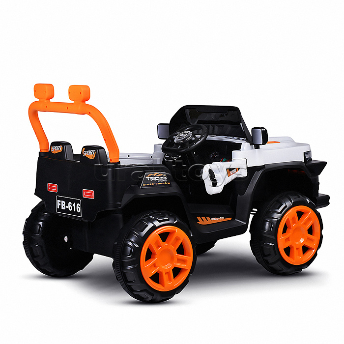 Электромобиль детский "Внедорожник" (цвет белый)