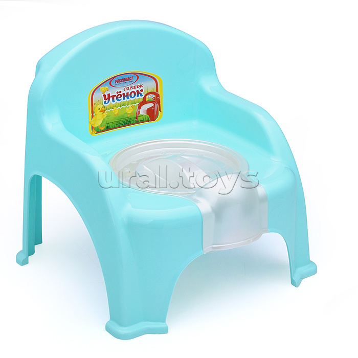 Горшок детский "Утенок" с крышкой (микс-коробка)