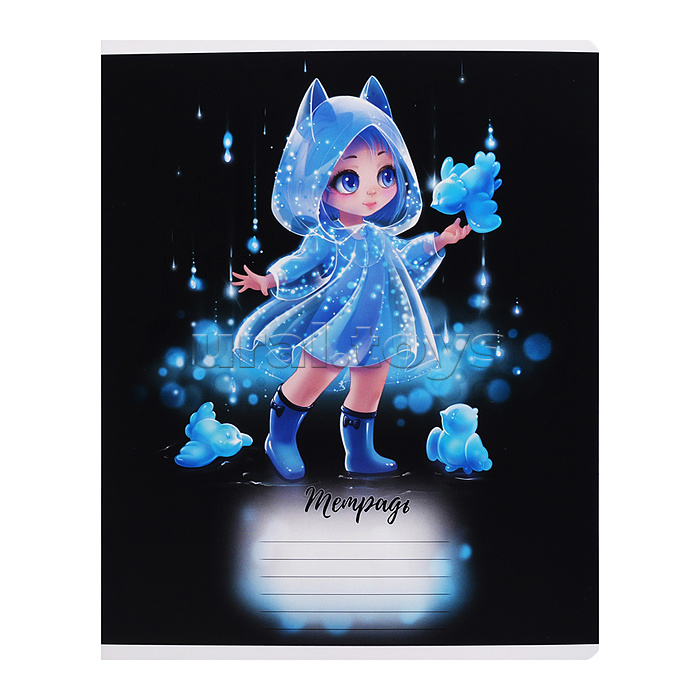 Тетрадь 12 л, клетка "Лоли" А5+, мягкий переплёт (2 скобы)