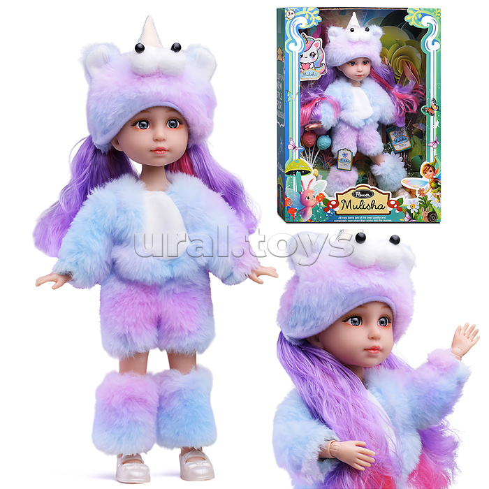 Кукла "Дарина" в костюме единорога, в коробке