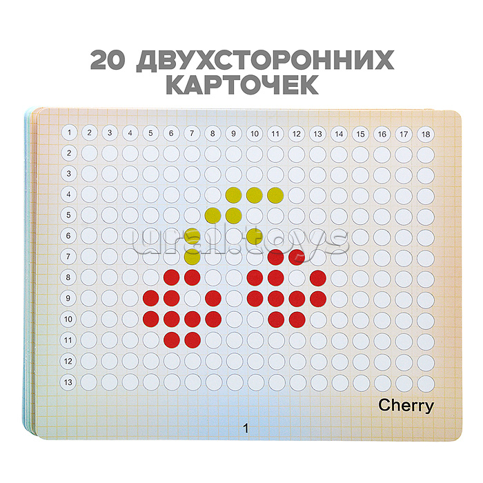 Доска магнитная "Собирай и познавай по картинке" с набором карточек, в коробке