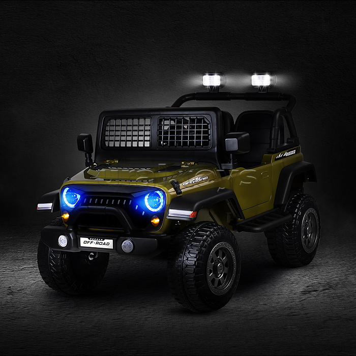 Электромобиль детский "Городской внедорожник" (цвет зеленый)