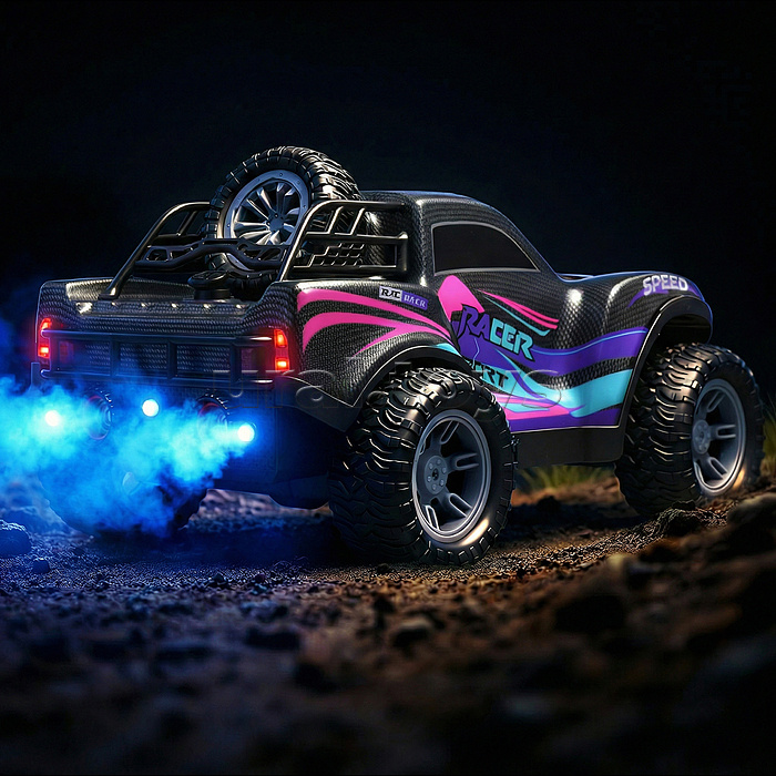 Машина "Крутая гонка" р/у, со спреем, 27 MHz, в коробке