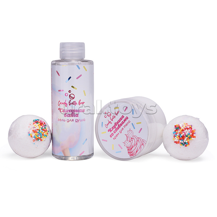 Набор "Candy bath bar" 370г Сахарные облака Набор "Candy bath bar" 370г Сахарные облака