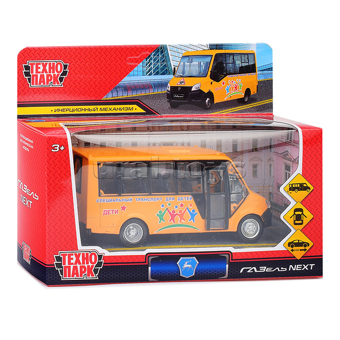 Машина металл Газель Next Citiline Дети 14,5 см, (откр. двери) инерц, в коробке