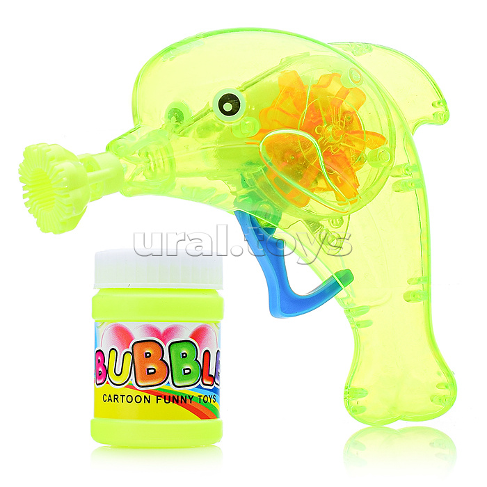 Пистолет для мыльных пузырей "Дельфин" в пакете