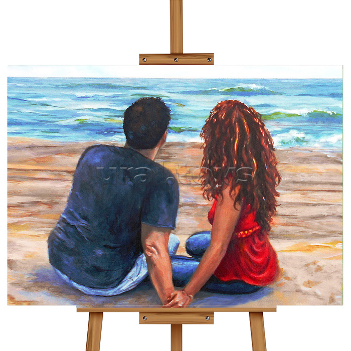 Набор для рисования "Картина по номерам 50х40 см. Красивая пара"