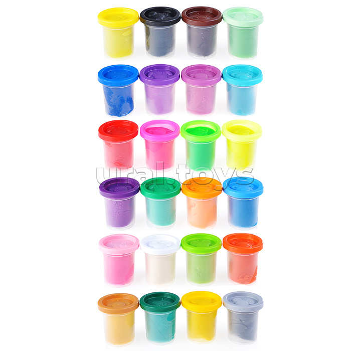 Набор для детской лепки "Тесто-пластилин 24 баночки"