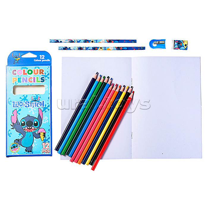 Набор канцелярский "Ушастик" набор цветных каранд.(12цв.), карандаш чернографитный (2шт.), точилка, ластик, блокнот (14*20 см, 12листов, нелинованный), пласт. сумка с Zip-молнией Набор канцелярский "Ушастик" набор цветных каранд.(12цв.), карандаш чернографитный (2шт.), точилка, ластик, блокнот (14*20 см, 12листов, нелинованный), пласт. сумка с Zip-молнией