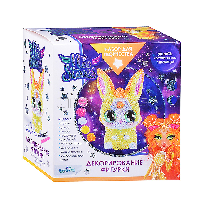 Набор для творчества. Фигурка для декорирования стразами. Зайчик Санни. Neo Stars.