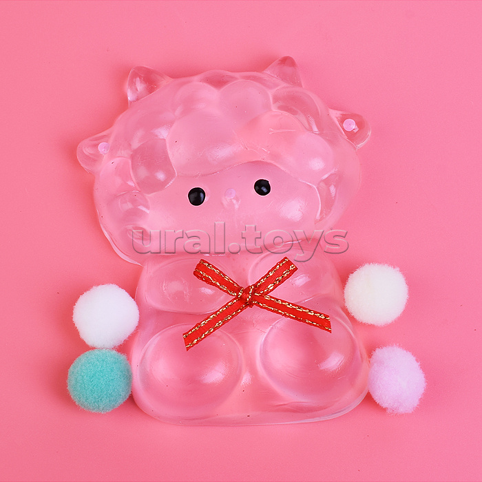 Игрушка-антистресс "Хрустально-прозрачный котик"