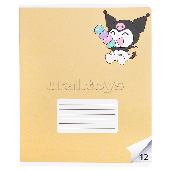 Тетрадь 12л. клетка "Куроми" А5 на скрепке