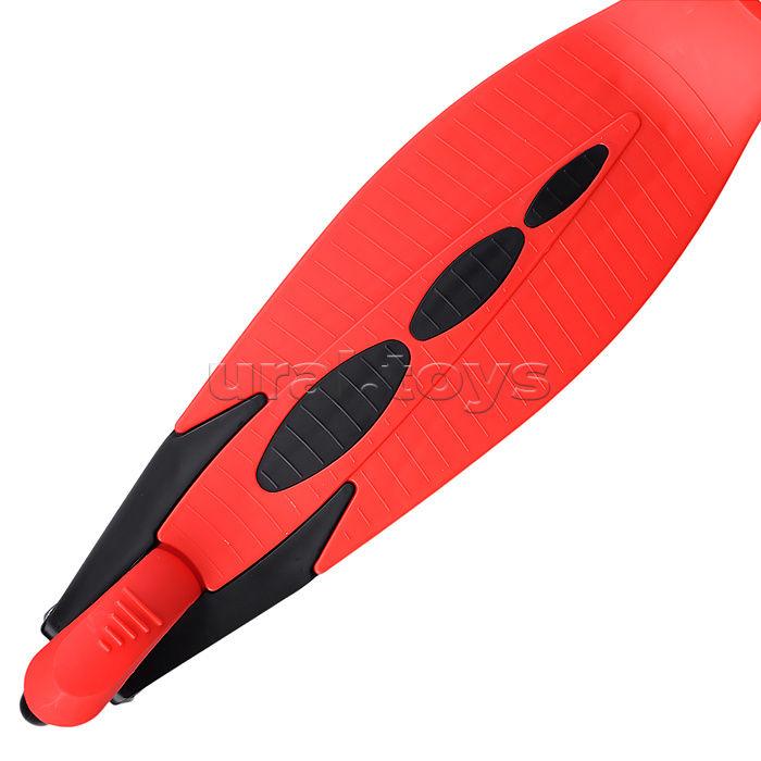 Самокат трёхколёсный ROCKET колёса PU, цвет красный