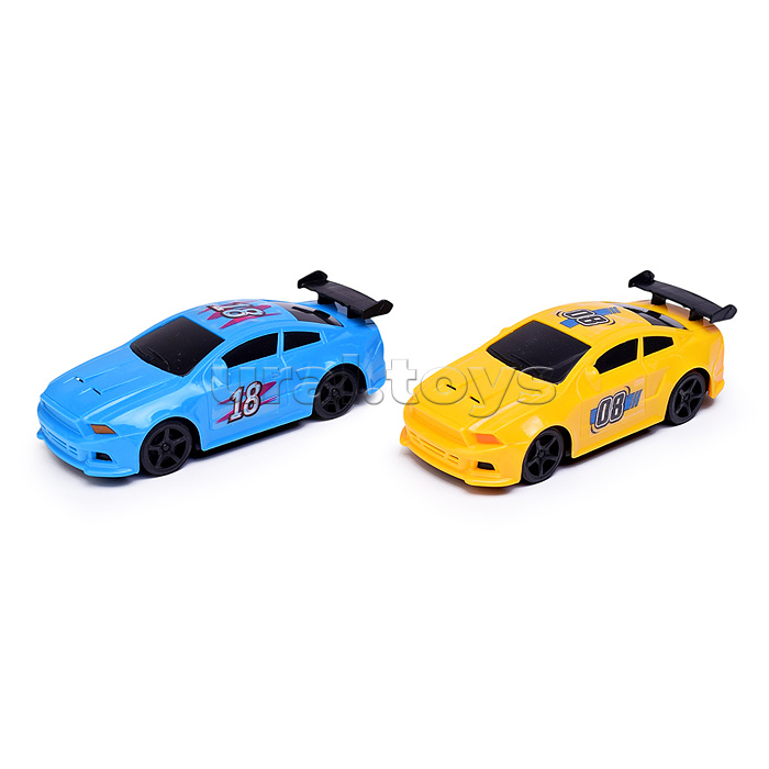 Автовоз "Автотехнодрайв" с гоночными авто, в коробке