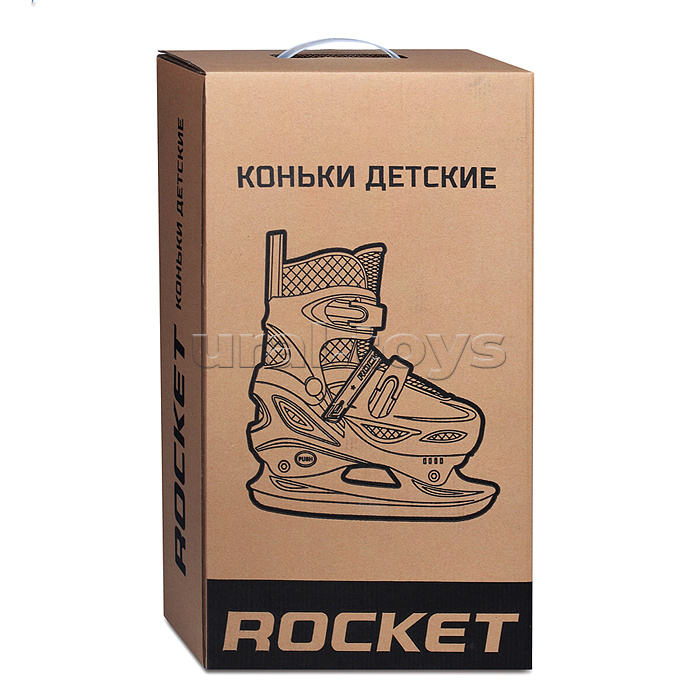 Коньки детские L бело-розовый Коньки детские L бело-розовый