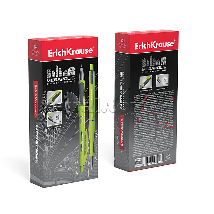 Карандаш механический 0.7мм,  MEGAPOLIS Concept  НВ